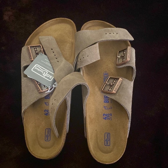 Birkenstock Arizona SFB - Taupe Suede - Picture 1 of 7